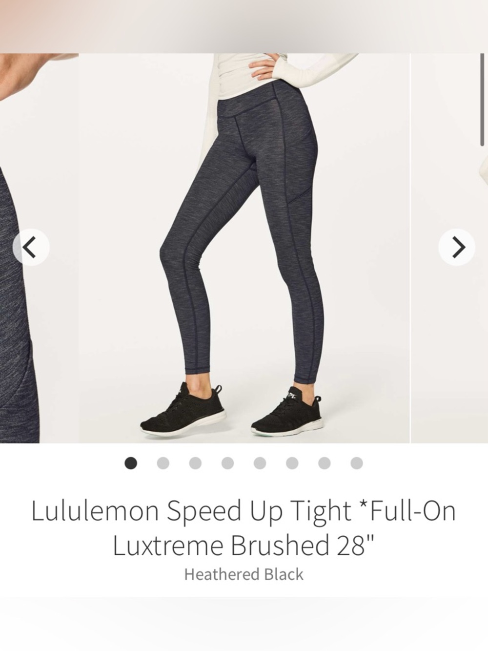 Lululemon Speed Up Tight *Full-On Luxtreme Brushed 28" Size 4